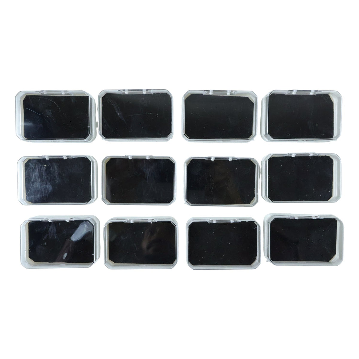 Top view showing soft inner base of 12-piece jewellery box set