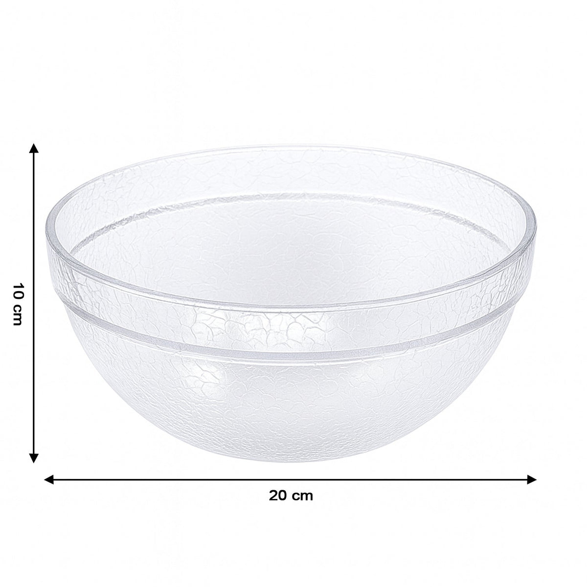 Textured plastic mixing bowl designed for stable idli batter preparation
