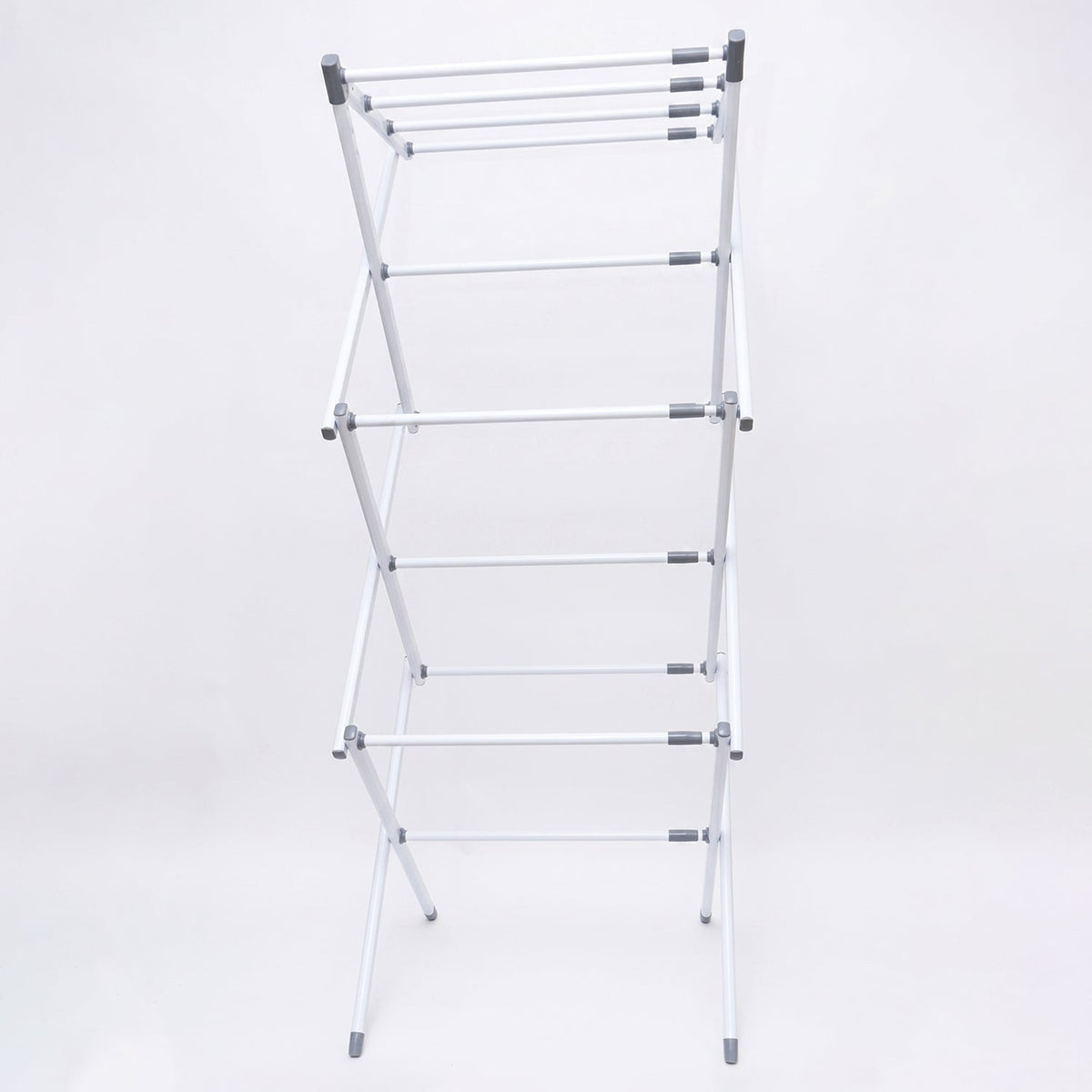 3 Tier Folding Clothes Drying Rack Laundry Cloth Dryer Stand for Balcony (1 Set) view 5