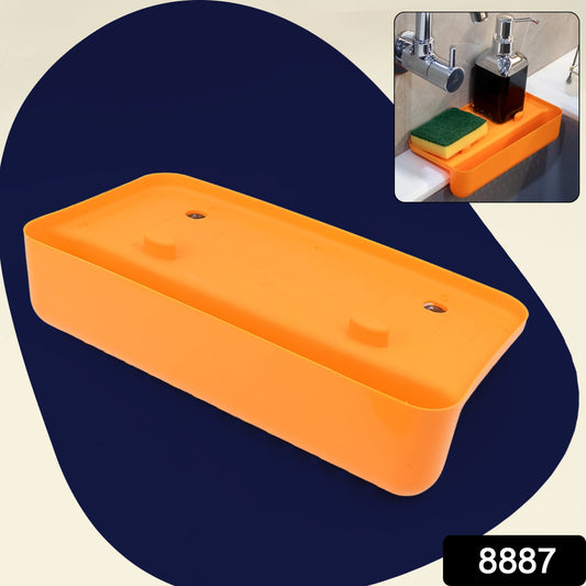 Packaging shot of the Garth sink drainer shelf, highlighting its compact size and utility.